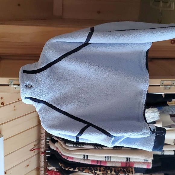 Light Blue Fleece Half-Zip Pullover - Picture 10 of 10